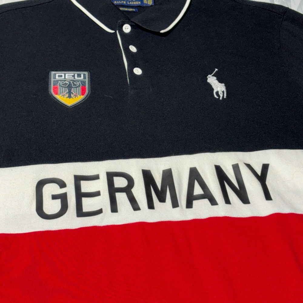 Ralph Lauren Germany Polo - Black, White, Red